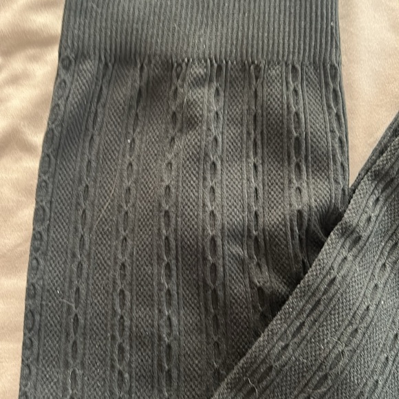 Black cable knit leggings S - Picture 2 of 4